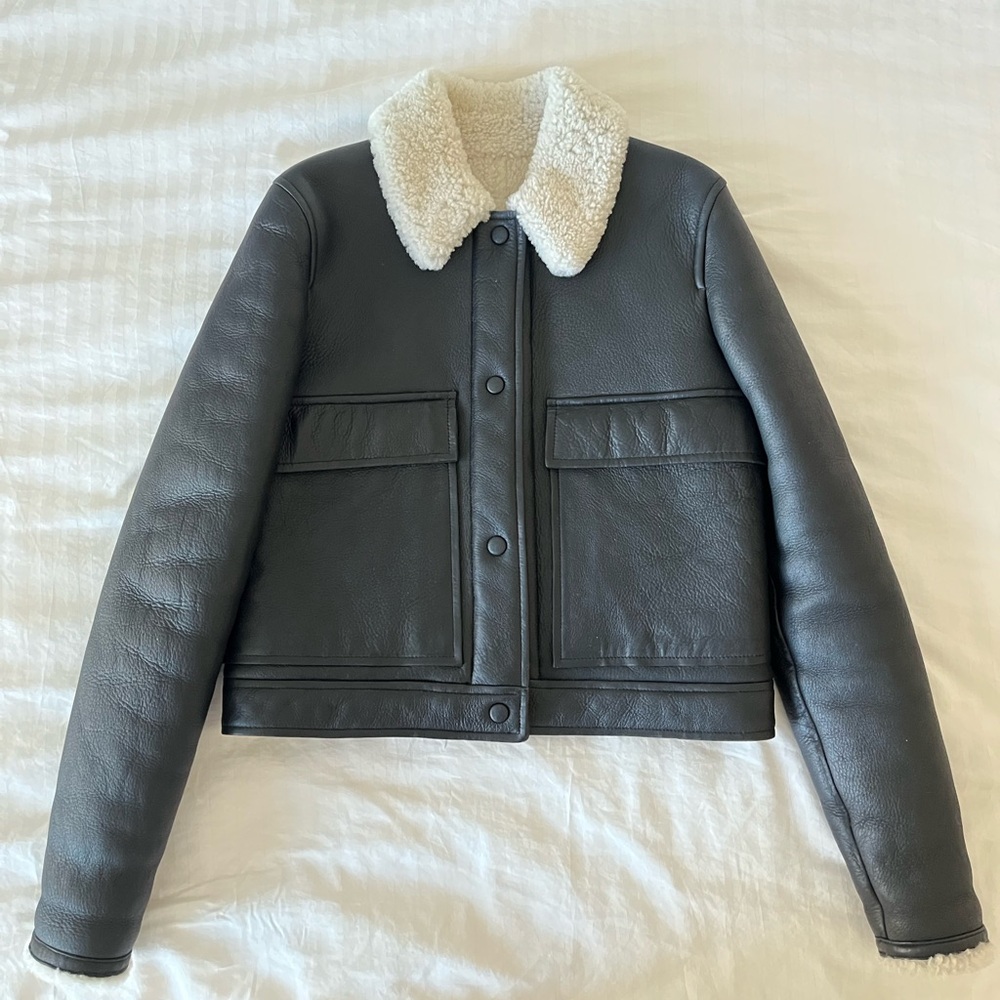 Paul Smith shearling leather jacket